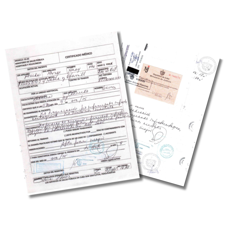 Documento legalizado por MINJUS y Consulado Español