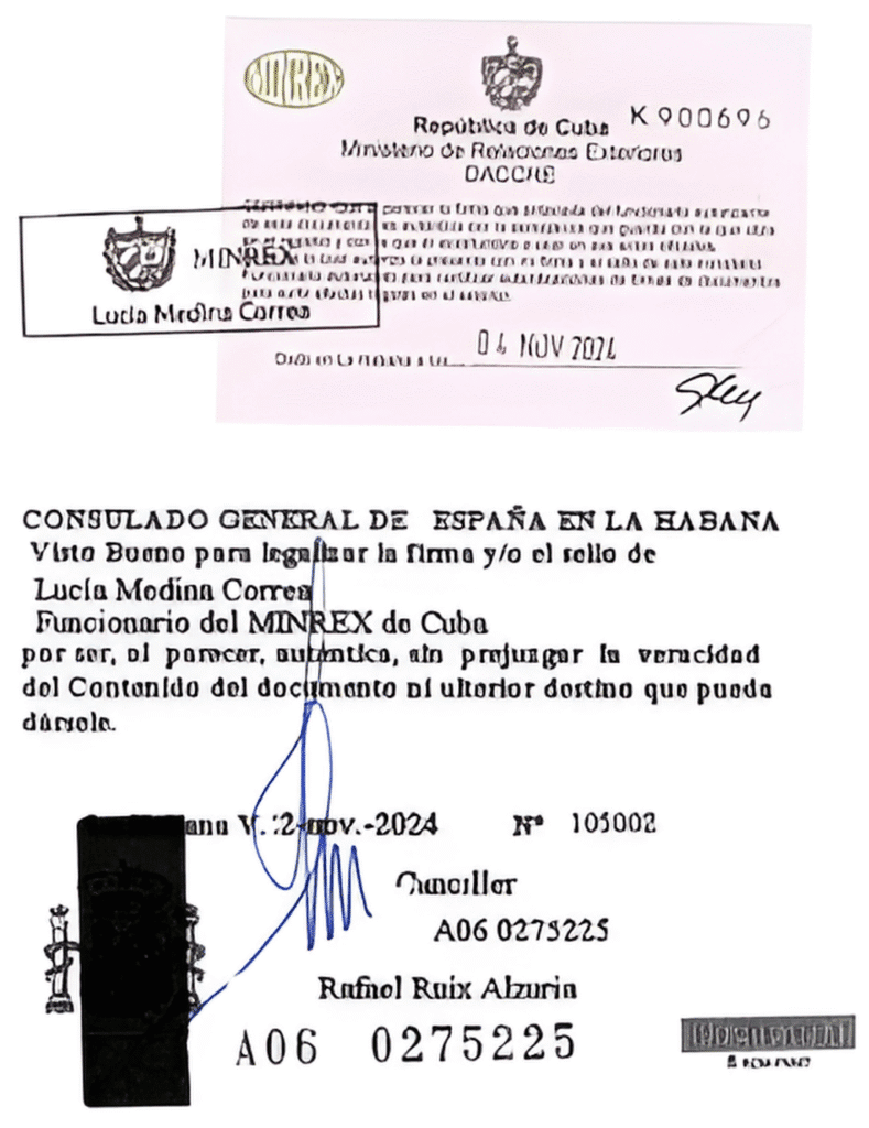 Sellos Consulado y MINJUS